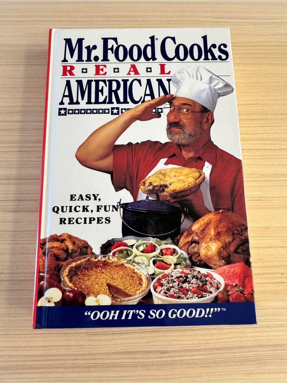 Mr. Food Cooks Real American Cookbook by Art Ginsburg (1994, Hardcover) 1st Ed.